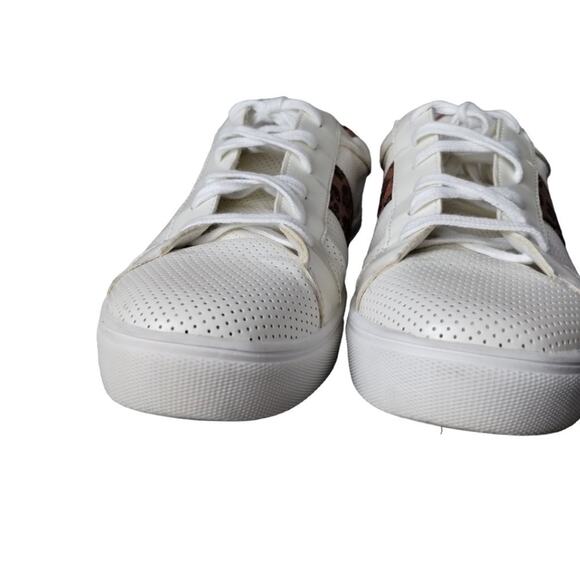 American Eagle White and cheetah/leopard Sneakers -Women's 10 -Laces, Perforated - Picture 4 of 11